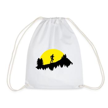 Trail running, course, coureur, homme - Sac de sport léger - blanc - Devant