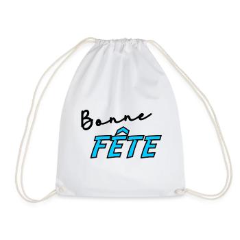 PAPA. FÊTE DES PÈRES. BONNE FÊTE PAPA. BONNE FÊTE - Sac de sport léger - blanc - Devant