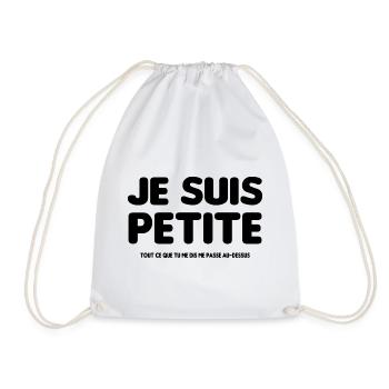 Je suis petite - Sac de sport léger - blanc - Devant