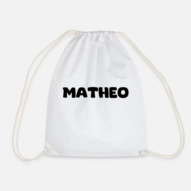 Name - Matheo - Turnbeutel - Weiß