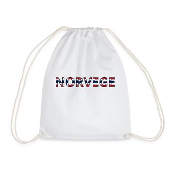 Drapeau Norvège - Sac de sport léger - blanc - Devant