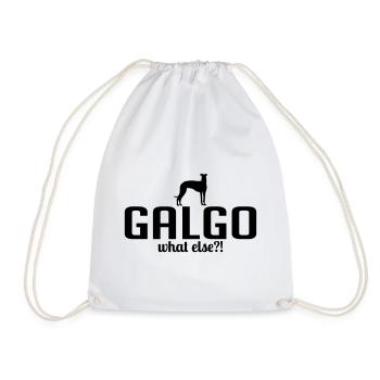 GALGO what else dog saying dogs saying Wilsigns - Drawstring Bag - white - Front