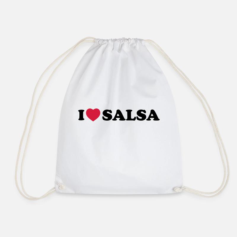 I love salsa - Turnbeutel - Weiß