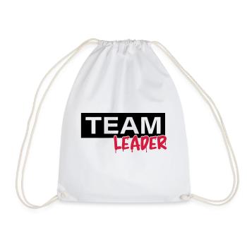 Team leader - Drawstring Bag - white - Front