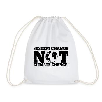 system change not climate change - Turnbeutel - Weiß - Vorne