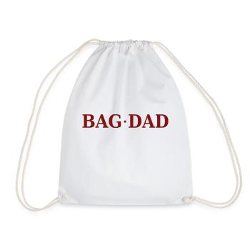 Funny saying: "BAG DAD" - Drawstring Bag - white - Front