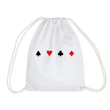 Icônes de carte - Sac de sport léger - blanc - Devant