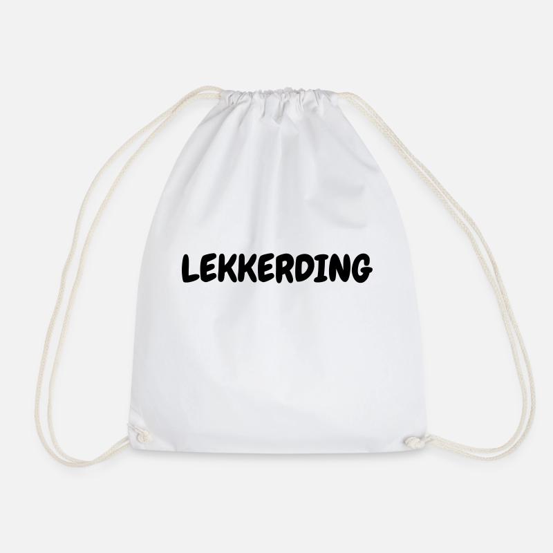 LEKKERDING - Turnbeutel - Weiß