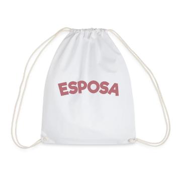 Esposa Cool Wife To Be Bride Couple Wedding Gift - Drawstring Bag - white - Front