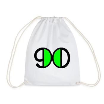 90 YEARS. 90th ANNIVERSARY. 90 YEARS ANNIVERSARY. 90 - Drawstring Bag - white - Front
