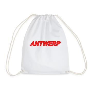 Antwerp Lines Red - Drawstring Bag - white - Front