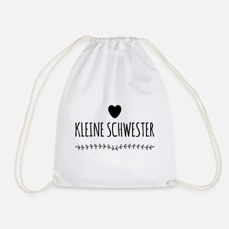 Kleine Schwester - Turnbeutel - Weiß