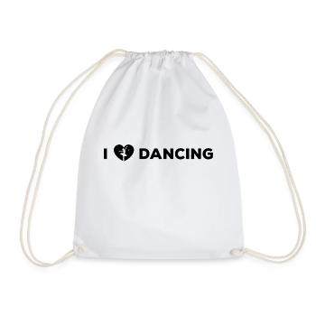 Danse Musique de danse - Sac de sport léger - blanc - Devant