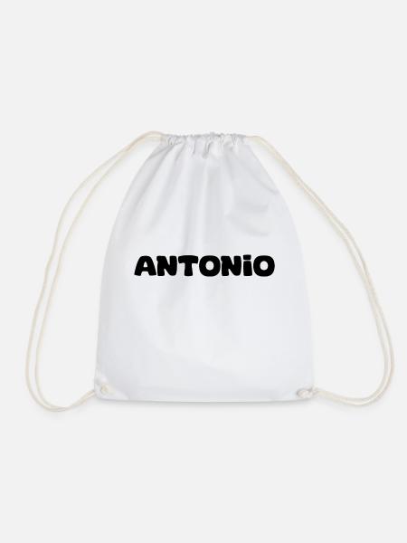 Name - Antonio - Turnbeutel - Weiß