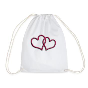 Coeur Saint Valentin (Coeur) - Sac de sport léger - blanc - Devant