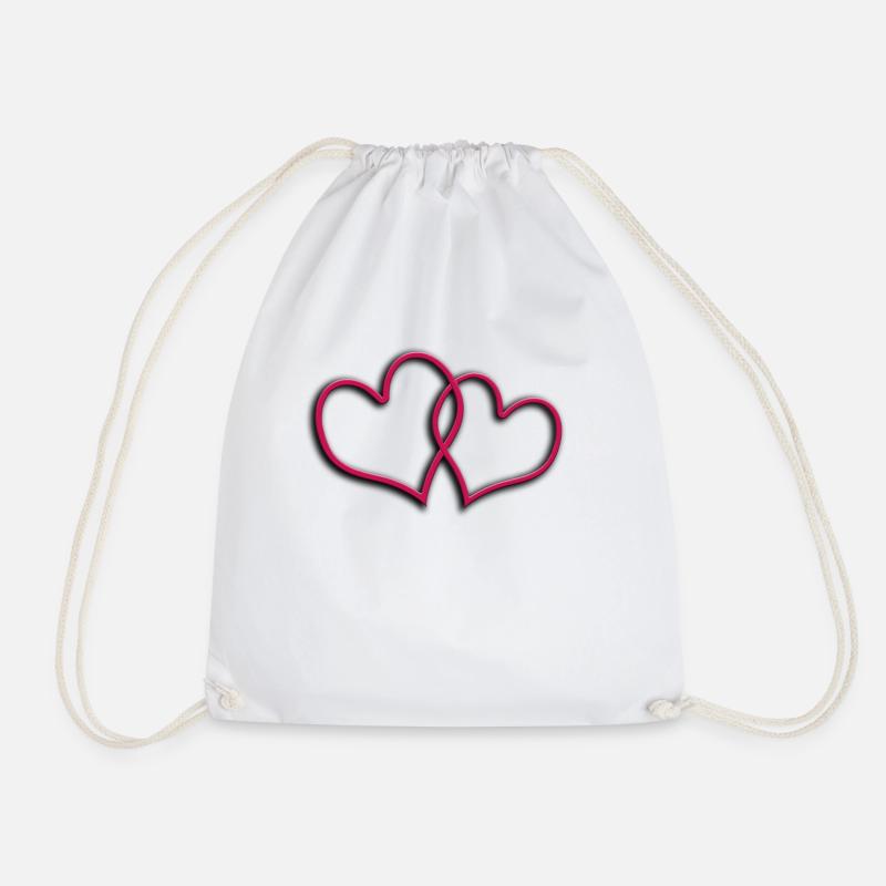 Coeur Saint Valentin (Coeur) - Sac de sport léger - blanc