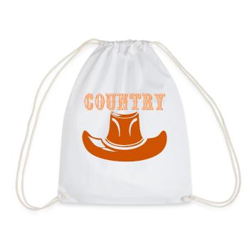 Country - Drawstring Bag - white - Front