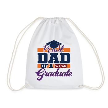 Stolzer Vater eines 2023 Graduate Graduation For Men - Turnbeutel - Weiß - Vorne