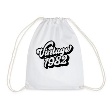 Millésime 1982, 40 ans, cadeau de 40e anniversaire - Sac de sport léger - blanc - Devant