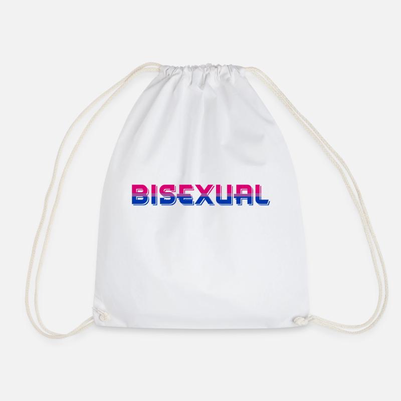 BISEXUAL | Flagge | LGBT - Turnbeutel - Weiß