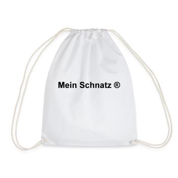 Mein Schnatz R , mein Schatz und Liebling 1 - Turnbeutel - Weiß - Vorne