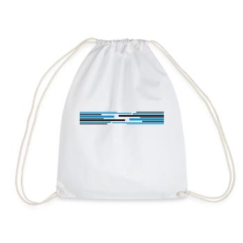 Many lines pattern - Drawstring Bag - white - Front