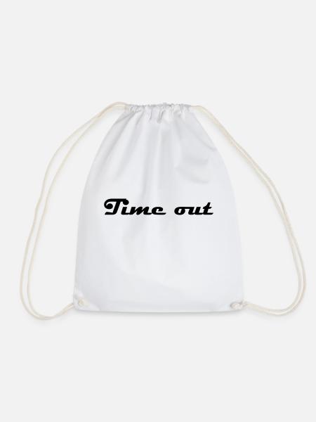 Time out - Turnbeutel - Weiß