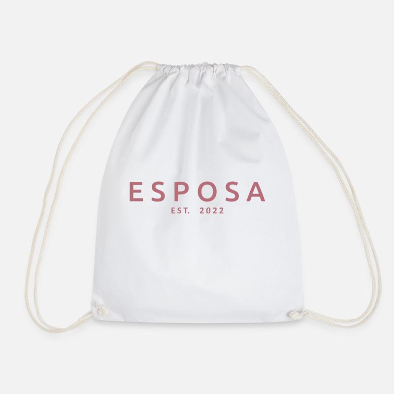 Esposa Est. 2022 Verlobung Brautdusche Hochzeit - Turnbeutel - Weiß