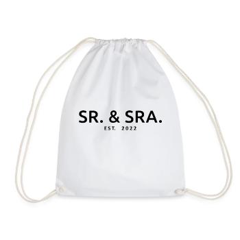 Sr. & Sra. Est. 2022 - Hochzeitsgeschenk für Männer & Frauen - Turnbeutel - Weiß - Vorne