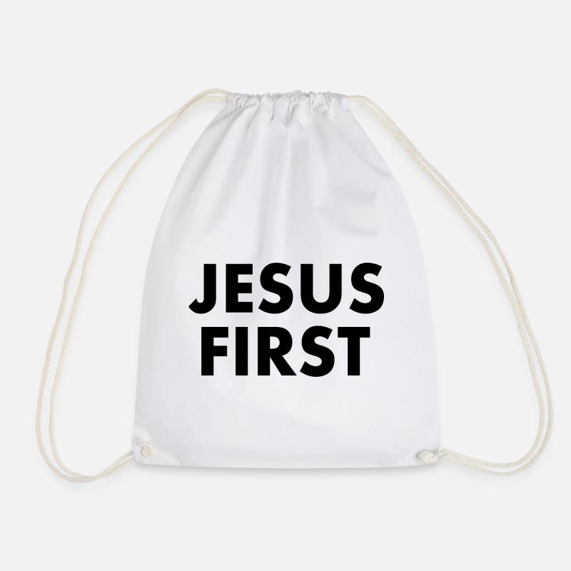 Jesus first - Turnbeutel - Weiß
