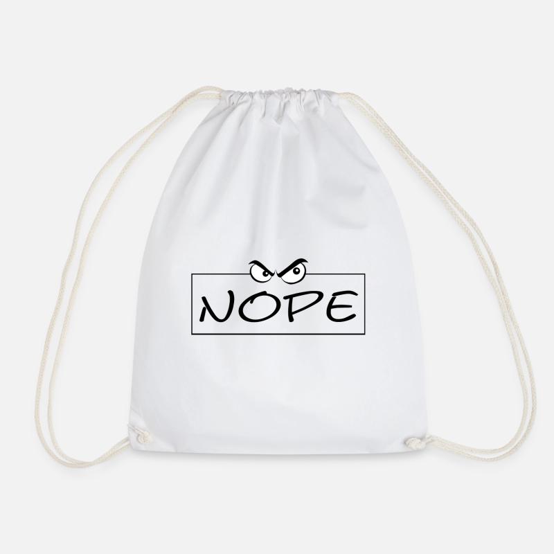 Nope - Turnbeutel - Weiß