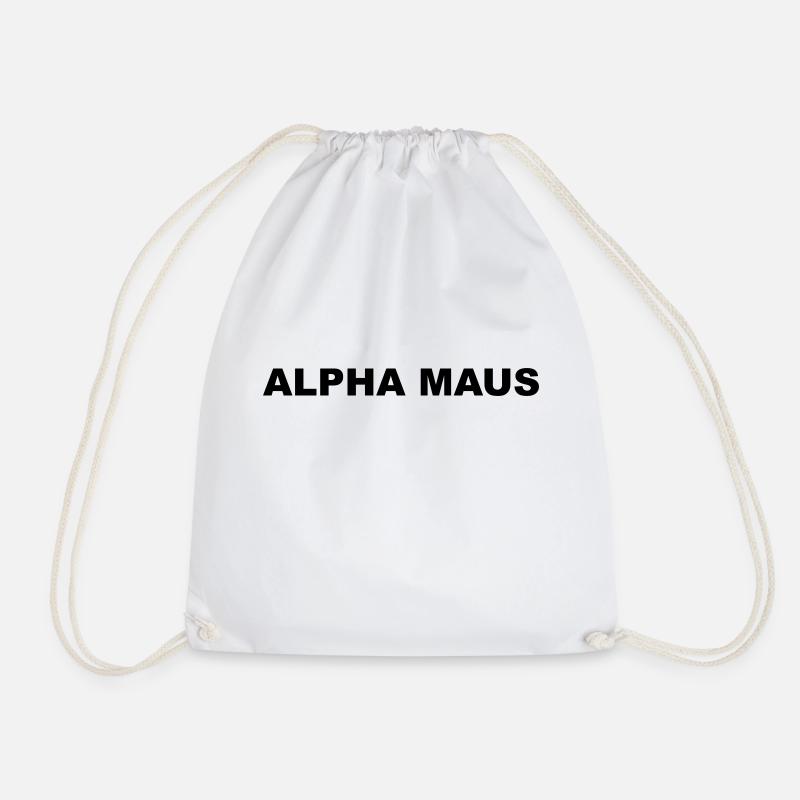 Alpha Maus - Turnbeutel - Weiß