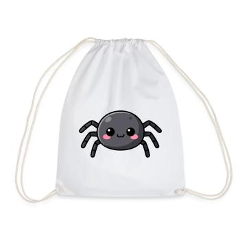 Niedliche Kawaii Halloween Spinne Geschenk Kinder  - Turnbeutel - Weiß - Vorne