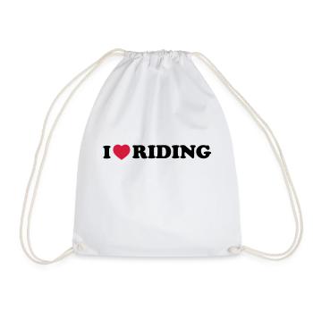 i love riding - Sac de sport léger - blanc - Devant