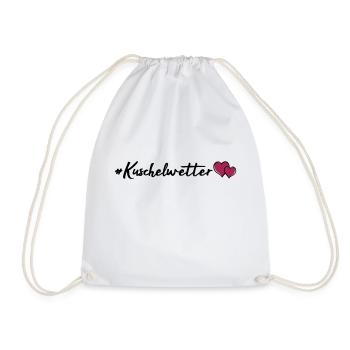 kuschelwetter herzen - Turnbeutel - Weiß - Vorne