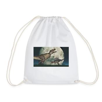 Tyrannosaurus Rex et Spinosaurus - Sac de sport léger - blanc - Devant