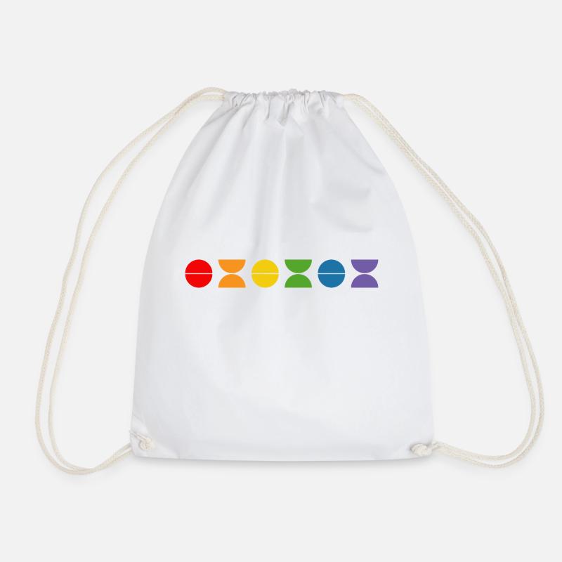 Rainbow fun - Drawstring Bag - white
