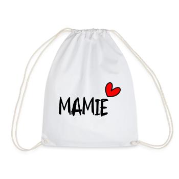 MAMIE. FÊTE DES MÈRES. BONNE FÊTE MAMIE. JE T'AIME - Sac de sport léger - blanc - Devant