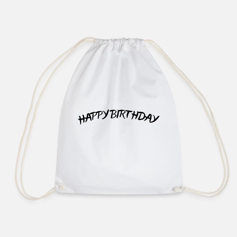 Happy Birthday - Turnbeutel - Weiß
