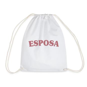 Esposa Cool Wife To Be Bride Couple Wedding Gift - Drawstring Bag - white - Front