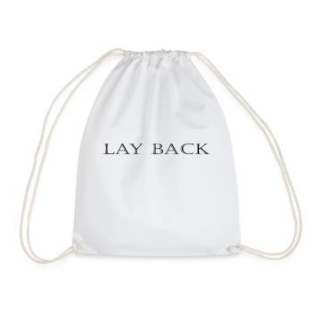 Lay Back - Turnbeutel - Weiß - Vorne