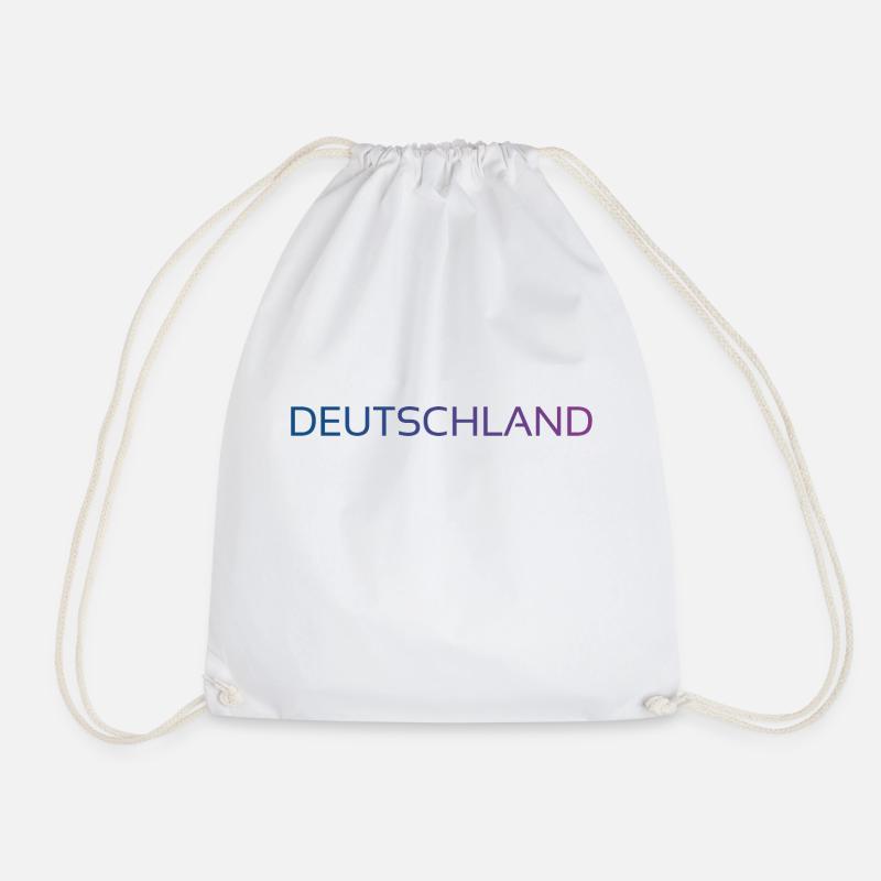 Germany - Drawstring Bag - white