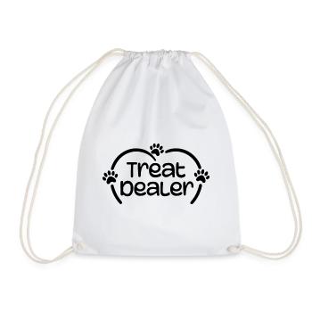 Dog Treat Dealer Funny Humor Dog Owner Dog Treats - Sac de sport léger - blanc - Devant