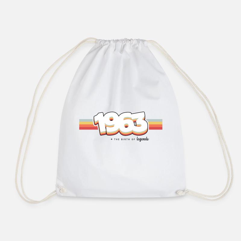 1963 The birth of legends - Drawstring Bag - white
