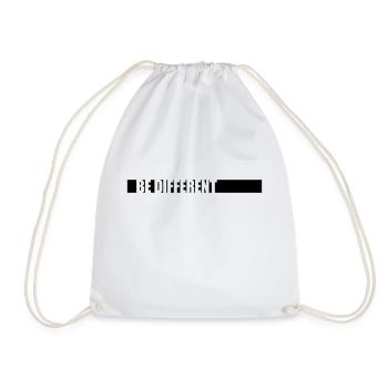 Be different Logo Design - Drawstring Bag - white - Front