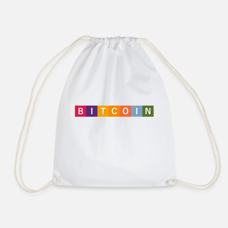 Bitcoin - Color - Turnbeutel - Weiß