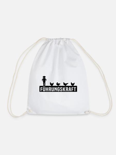 Führungskraft Hühner - Turnbeutel - Weiß