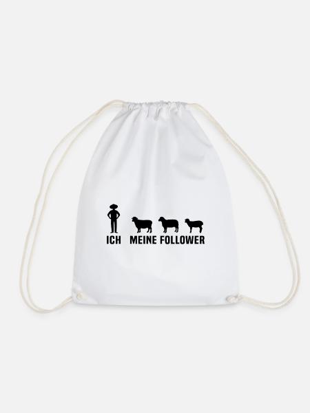 ich meine follower schafe - Turnbeutel - Weiß