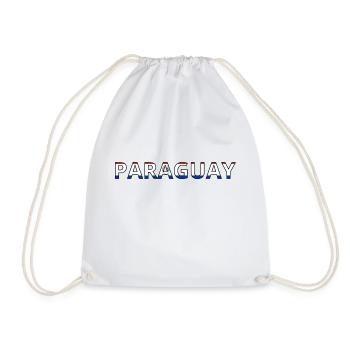 Flag of Paraguay - Drawstring Bag - white - Front