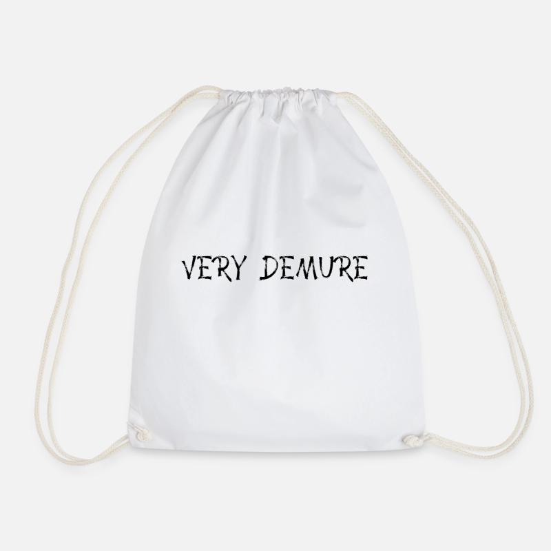 VERY DEMURE CLEAN Logo - Turnbeutel - Weiß